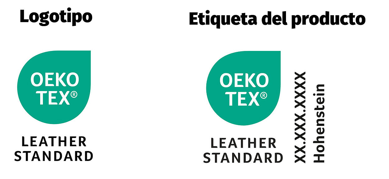 Logotipo y etiqueta OEKO-TEX® LEATHER STANDARD