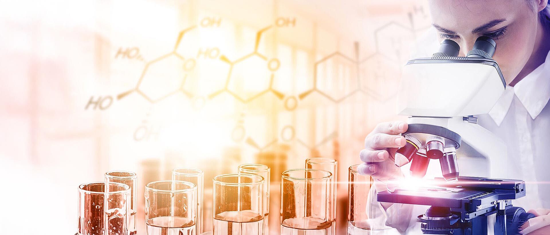 Muestras de cultivo celular en un laboratorio de pruebas