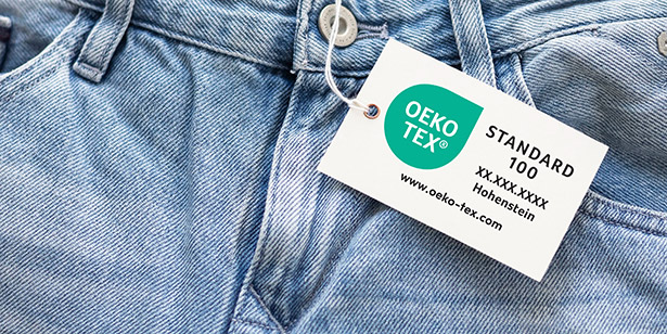 Jeans con etiqueta OEKO-TEX® STANDARD 100